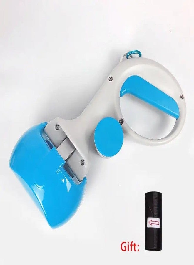 KittuPet مجموعة مجارف فضلات الحيوانات الأليفة من KittuPet، مجرفة فضلات الكلاب، مجرفة فضلات مع موزع أكياس فضلات، زناد سهل الضغط ونابض عالي الشد، لفضلات الكلاب والقطط (قد يختلف اللون) - Image 3